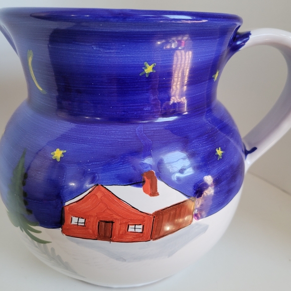 The Cellar Holiday The Cellar Log Cabin Pitcher Made In Italy